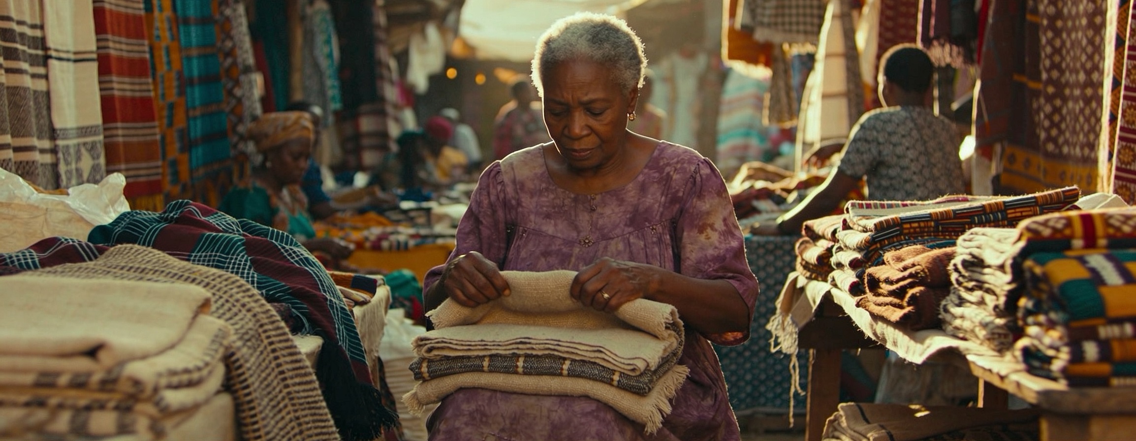 Sun & Shade artisan partners in conversation on a Nairobi street